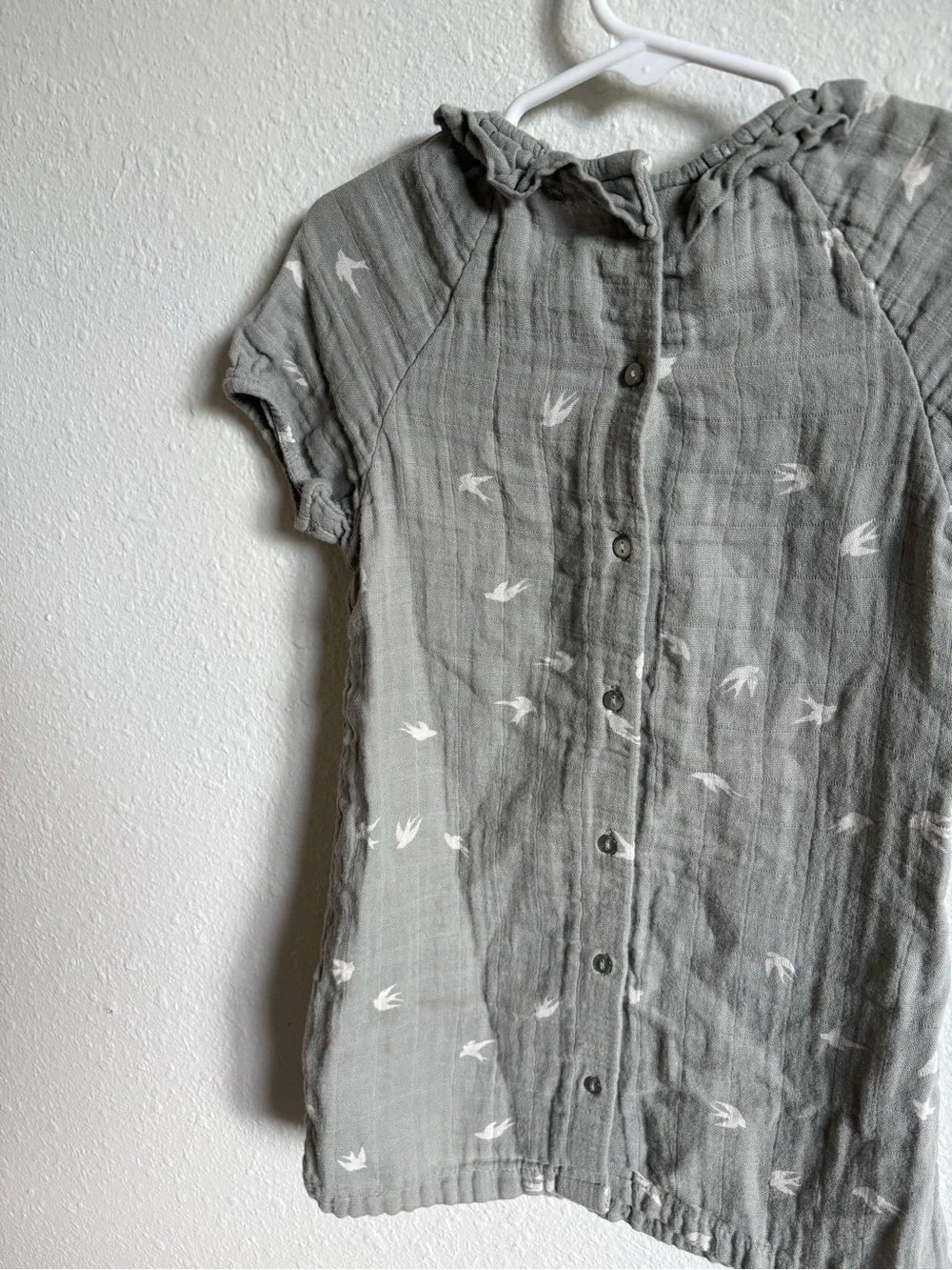 H&M Cotton Bird-Print 3t Dress